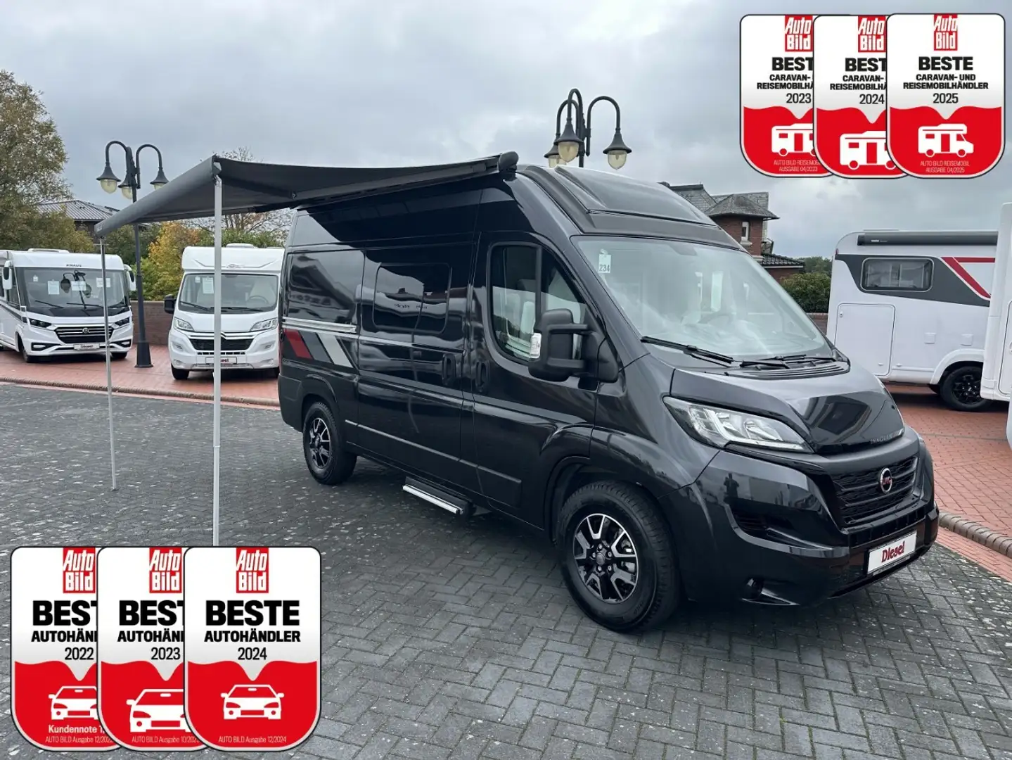 LMC Innovan 540 MEGA-DEAL UNBENUTZT +Markise+Rahmenfen Zwart - 1