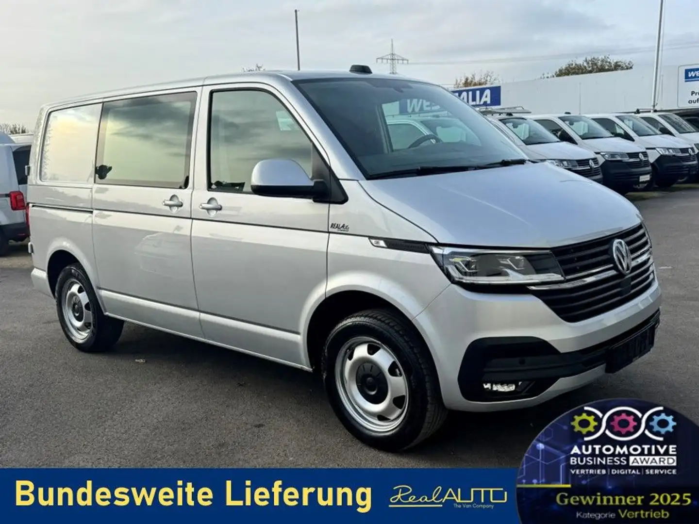 Volkswagen T6 Transporter 6.1 Kasten TDI DSG LED*Temp*Kamer Silber - 1