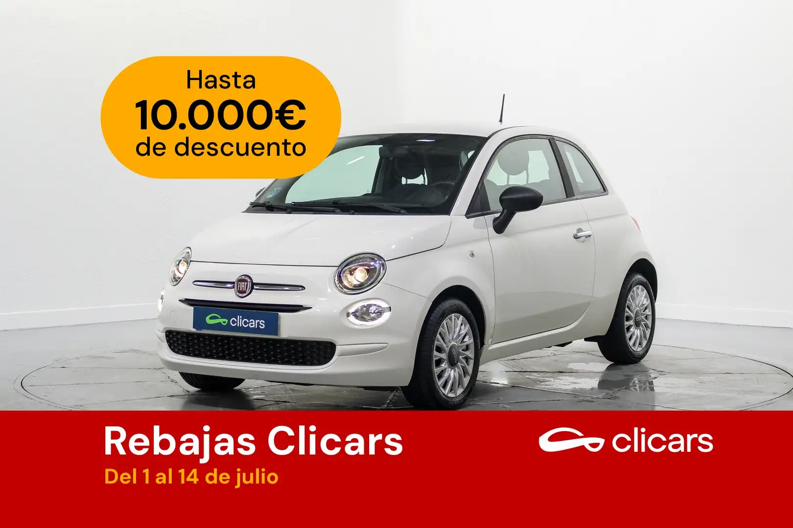 Fiat 500 1.0 Hybrid Cult 52kW Blanco - 1