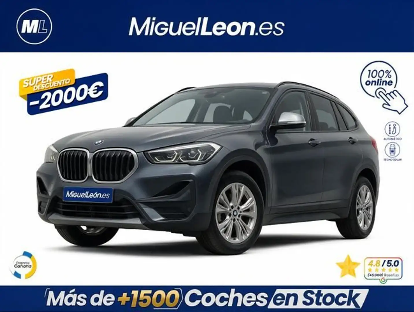 BMW X1 sDrive 18iA Gris - 1
