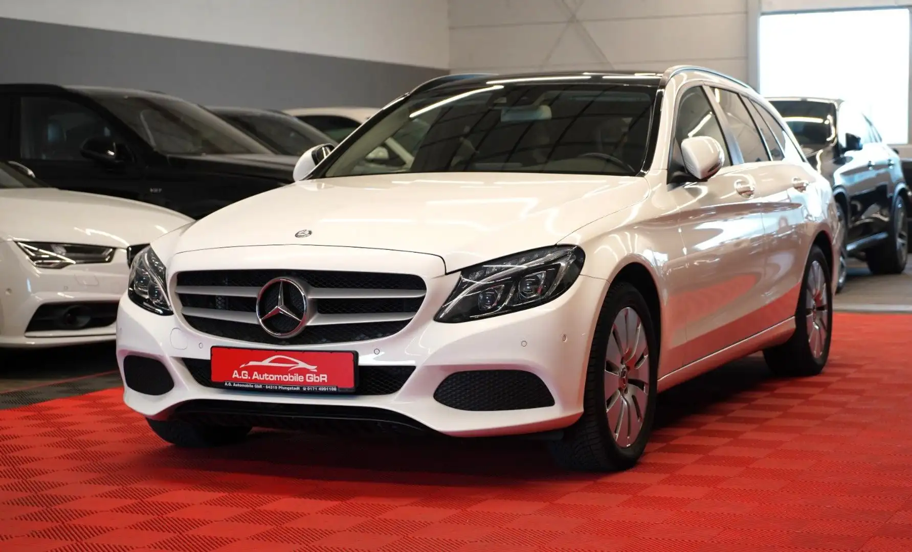 Mercedes-Benz C 200 CGI 4Matic T. Aut. 2.Hand*LED*Pano*Memory Weiß - 1