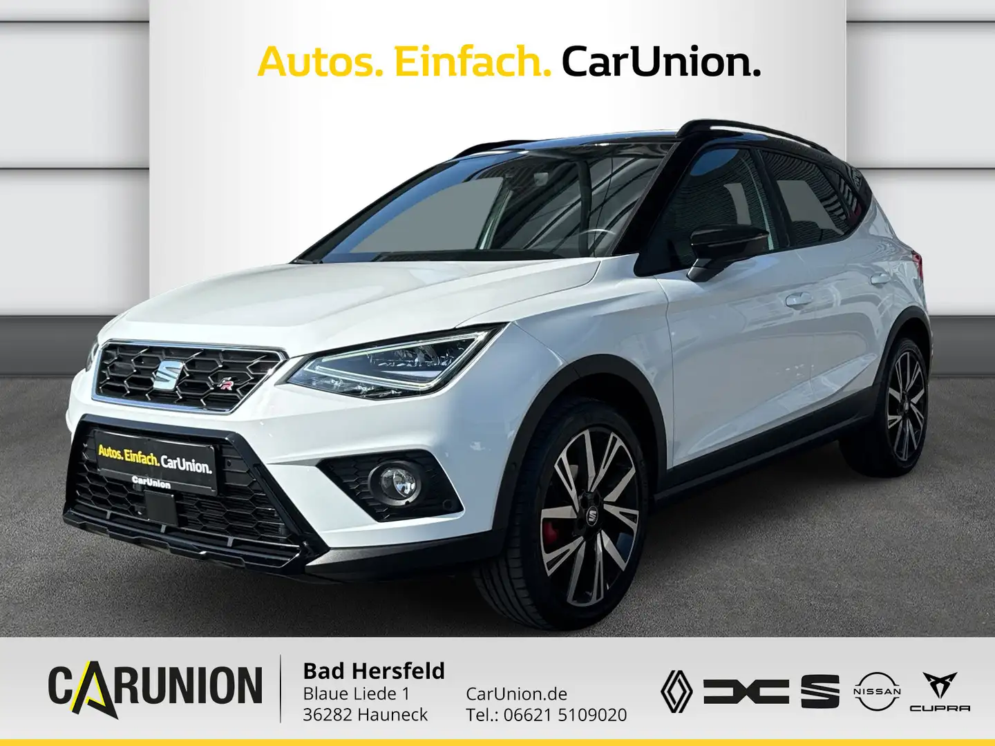 SEAT Arona FR 1.5 TSI 7-Gang DSG Black Edition AHK Blanc - 1