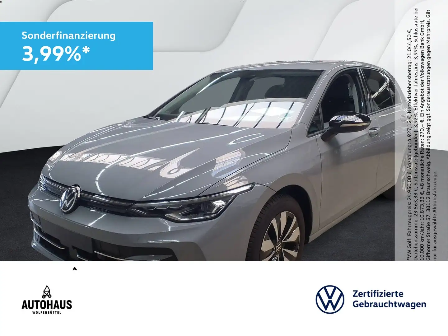 Volkswagen Golf VIII Goal 2.0 TDI DSG AHK KAMERA LED NAV Grau - 1