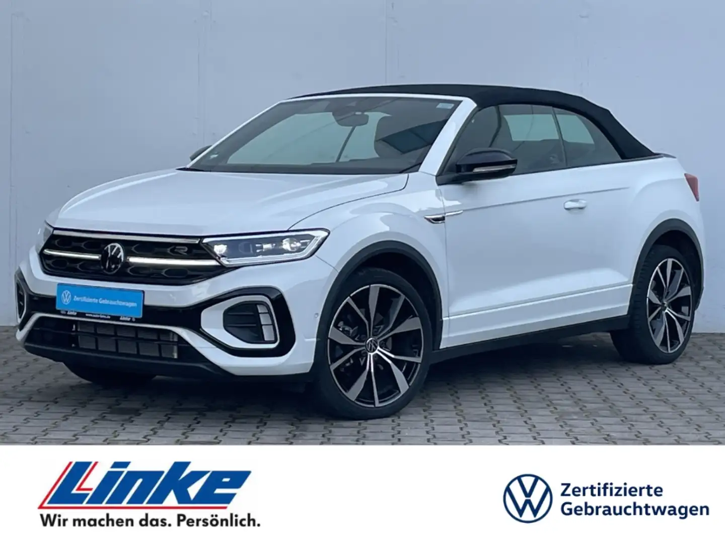 Volkswagen T-Roc Cabriolet 1.5TSI DSG R-Line ACC/Matrix/Navi/Keyles Weiß - 1