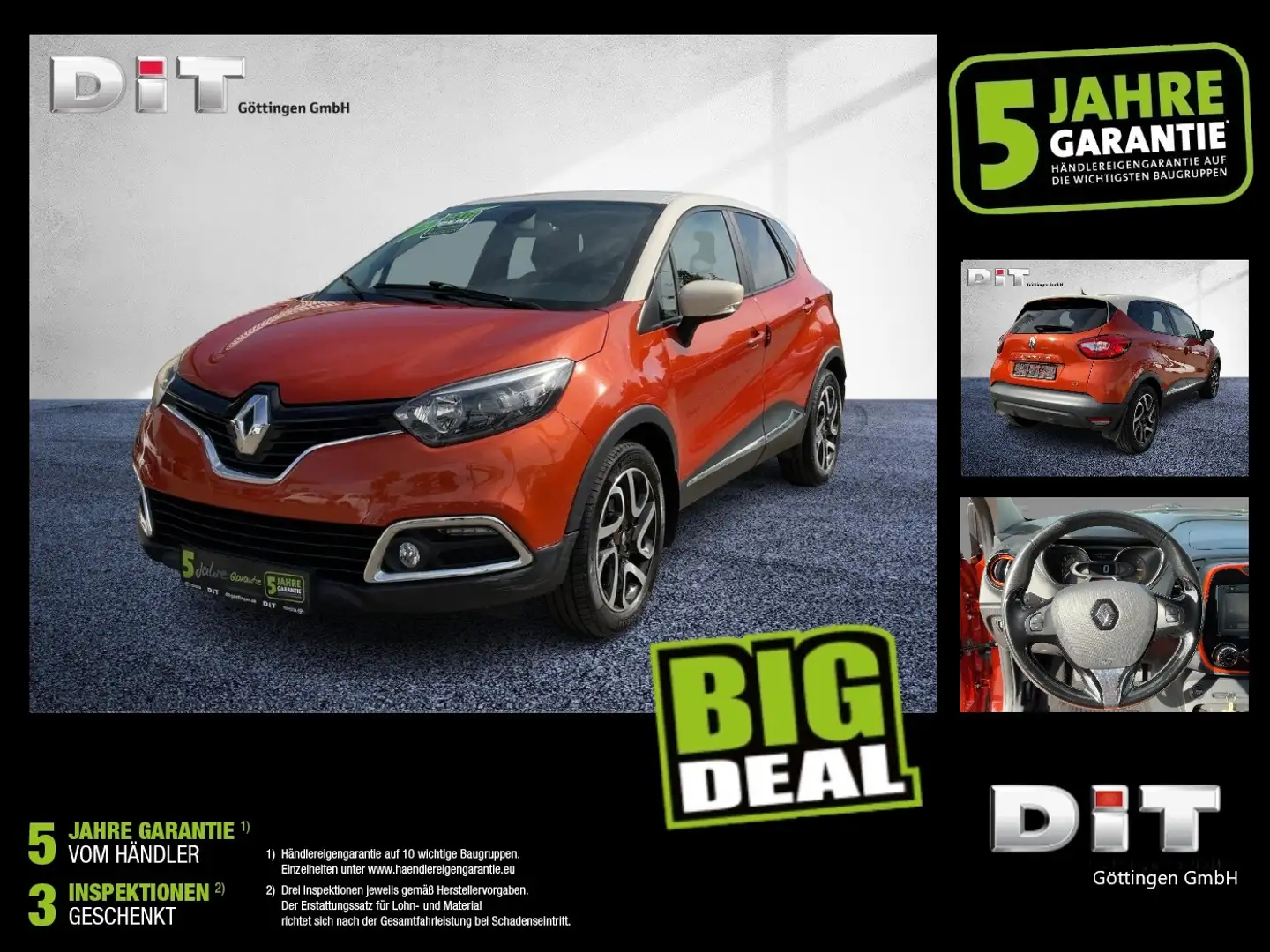 Renault Captur 1.5 dCi 90 eco² ENERGY Dynamique Navi+LM Orange - 1
