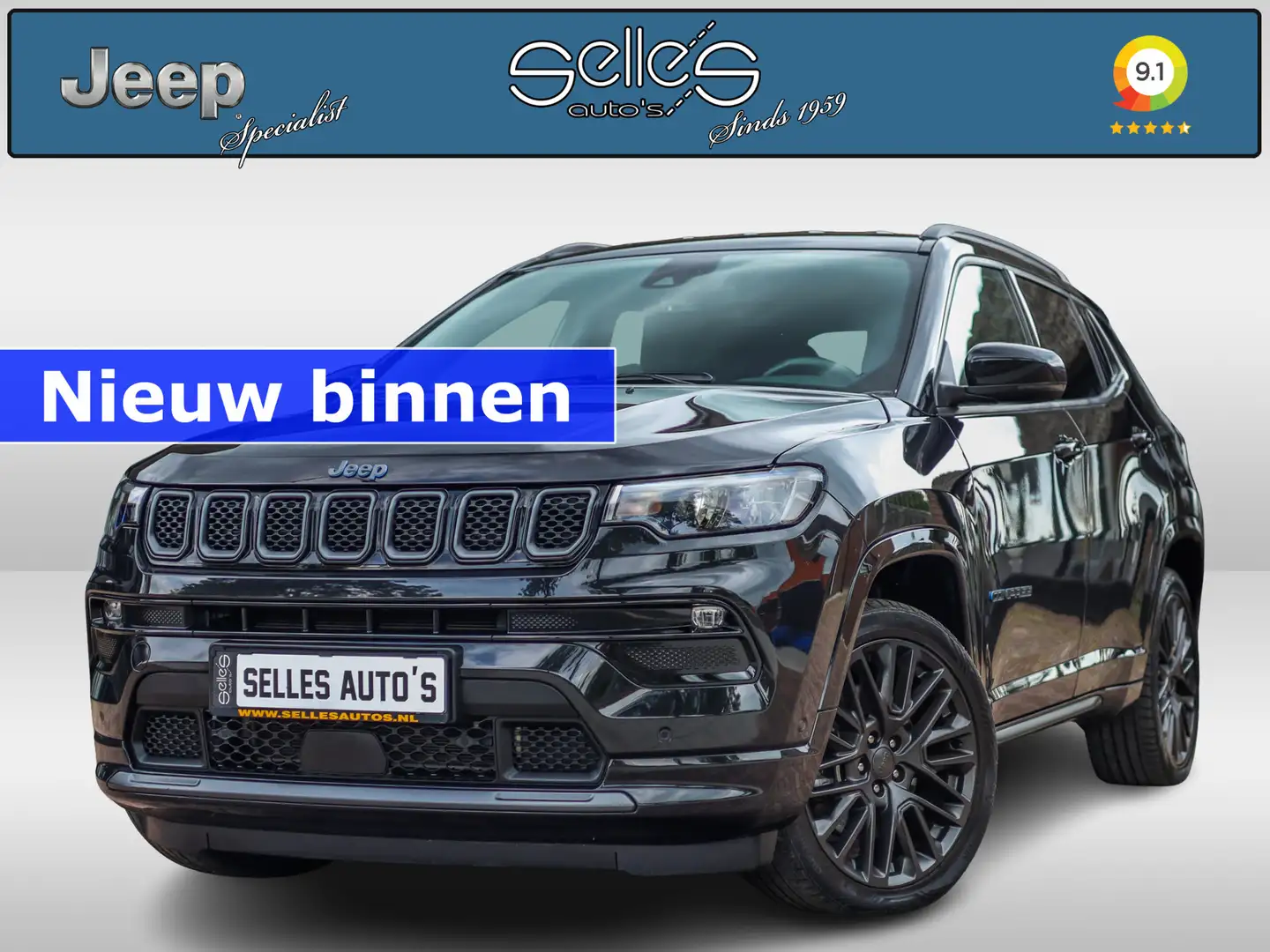Jeep Compass 4xe 240 Plug-in Hybrid Electric S | Stoel/Stuur Ve Zwart - 1
