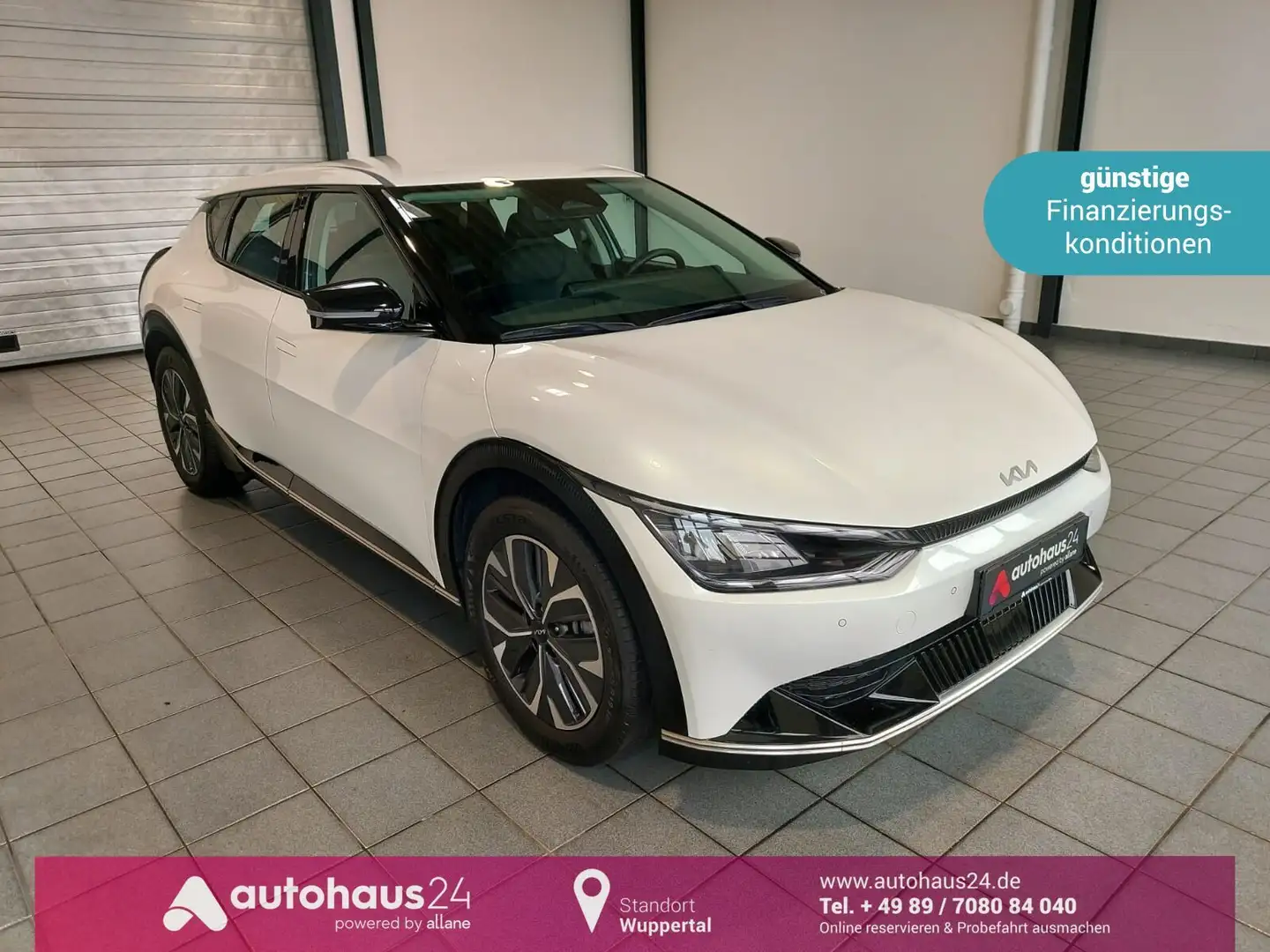 Kia EV6 Elektro 77,4 kWh   ACC|LED|Navi|Sitzhzg Weiß - 1