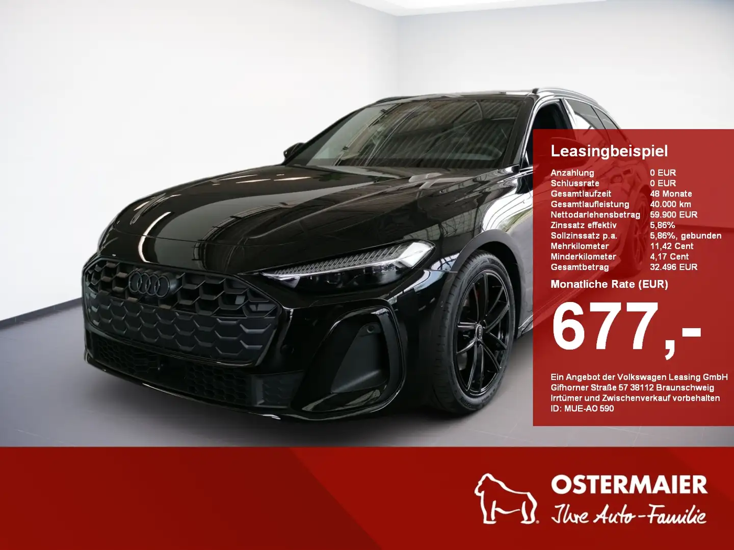 Audi A5 Avant TDI quattro 204PS S tronic S line MMI.AHK.MA Noir - 1