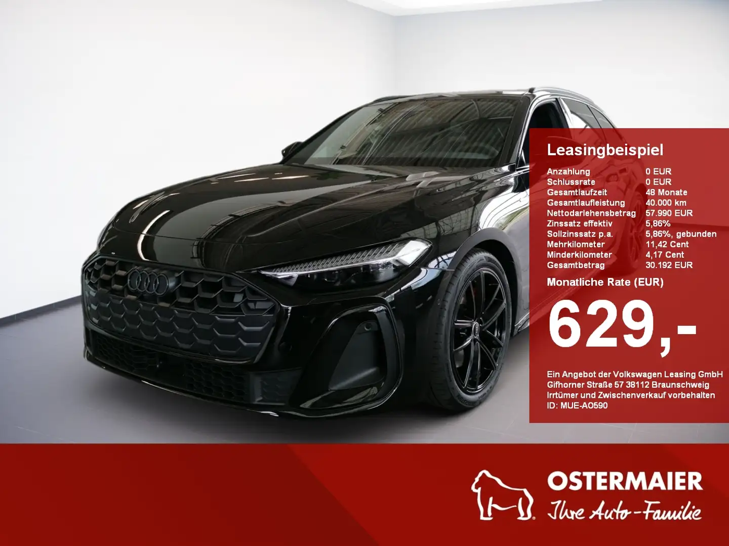 Audi A5 Avant TDI quattro 204PS S tronic S line MMI.AHK.MA Schwarz - 1