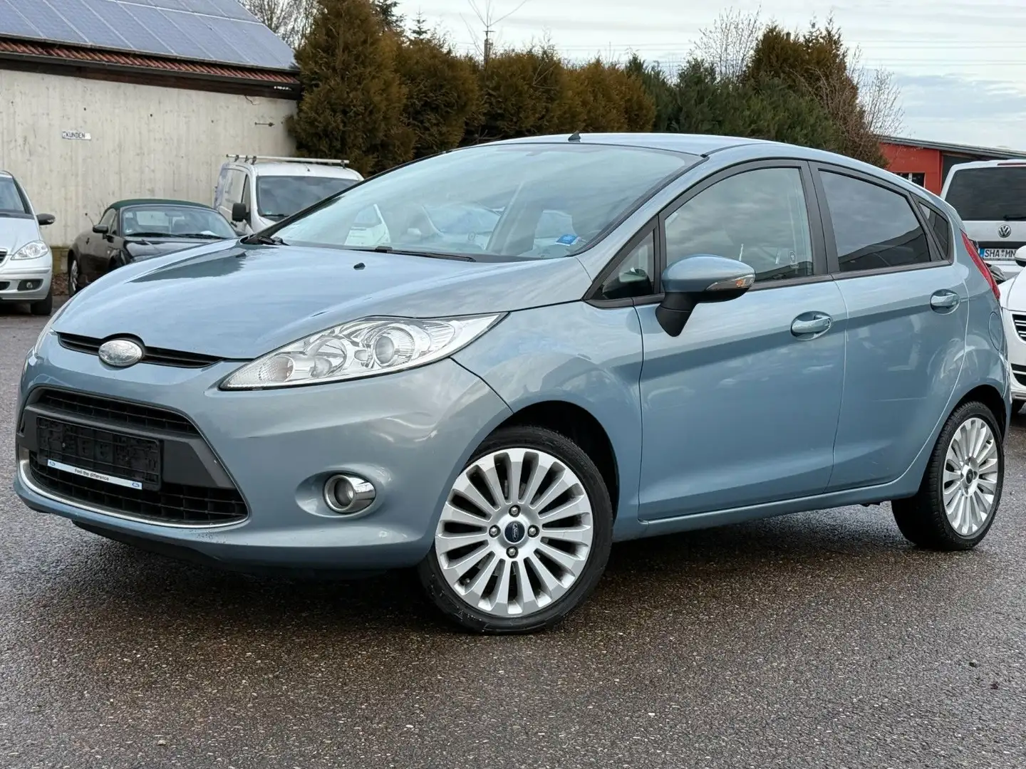 Ford Fiesta Trend-1.4-LPG-5 Türig-Klima-Alu 16"-BC Grau - 1