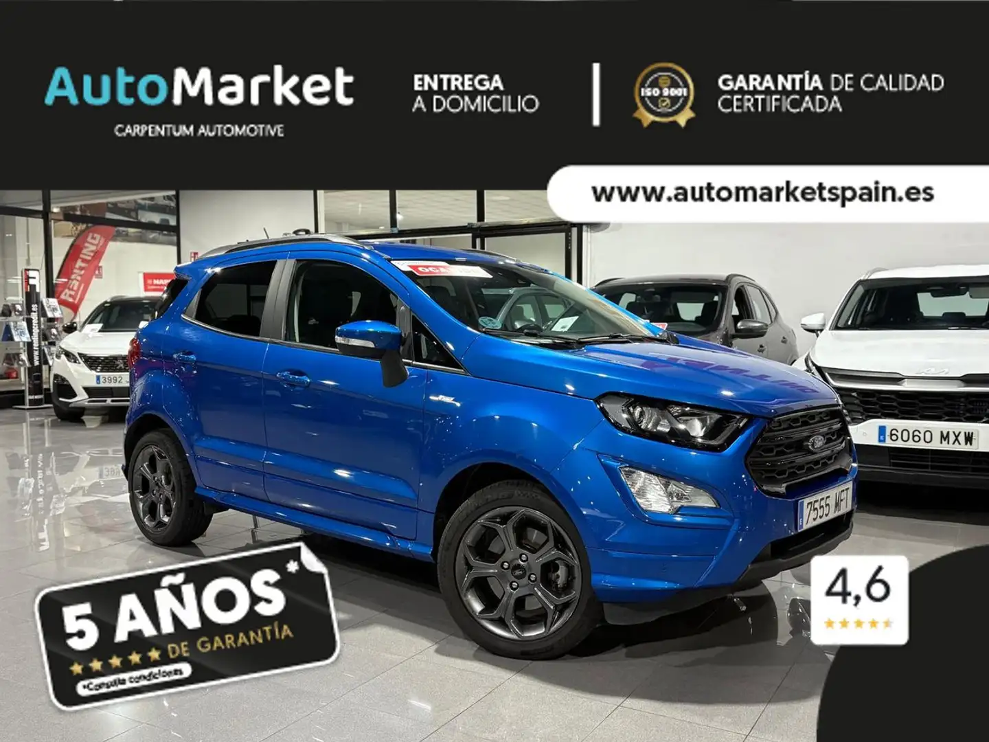 Ford EcoSport 1.0 EcoBoost ST Line 125 Bleu - 2