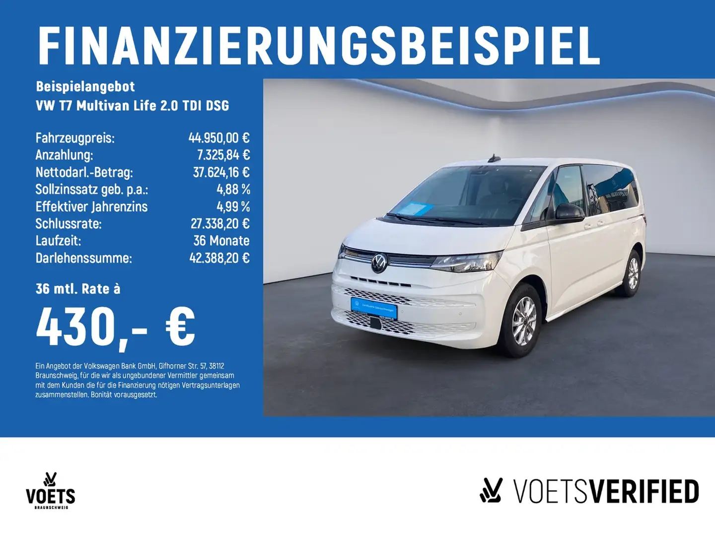 Volkswagen T7 Multivan Life 2.0 TDI DSG LED+KLIMA+NAVI Weiß - 2