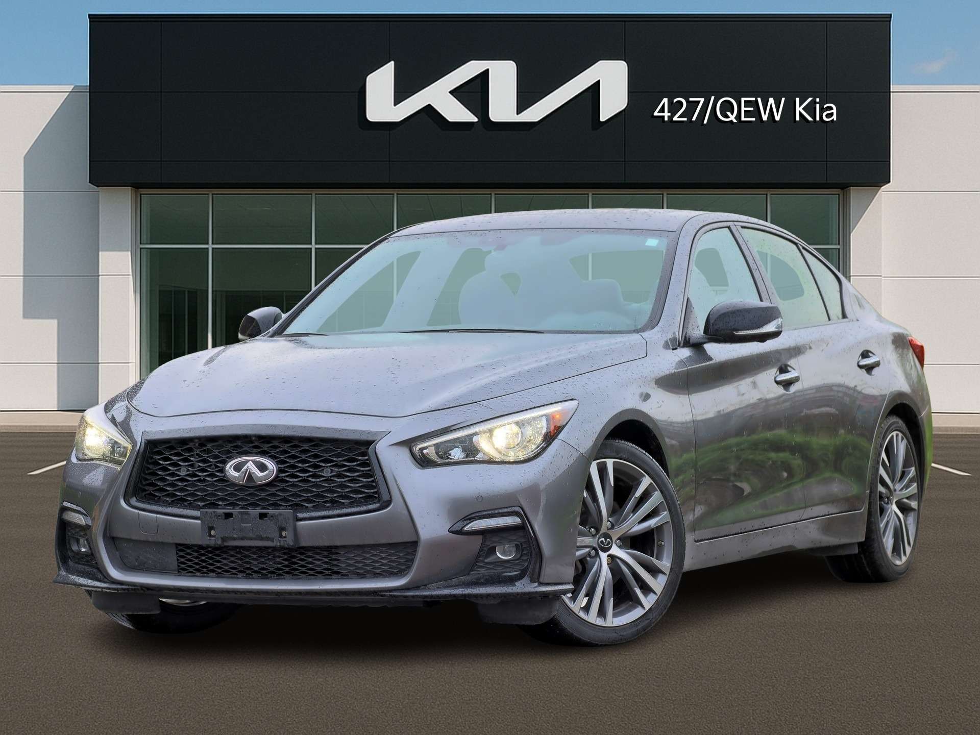 Gray 2023 INFINITI Q50 Sedan  7-Speed Automatic