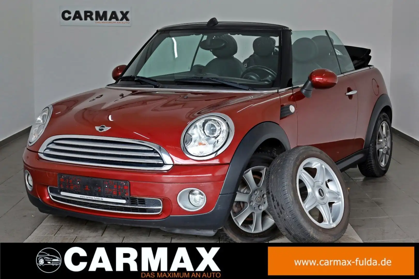 MINI Cooper Cabrio Leder,Navi,Xenon,SH,PDC,SR+WR Rot - 1