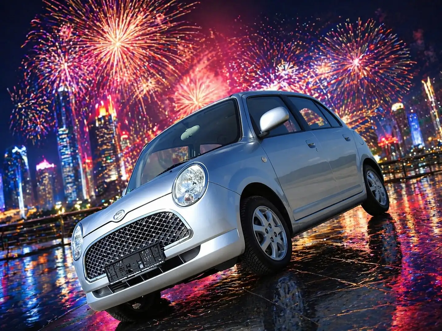 Daihatsu Trevis 2.Hand. 30738 km. Klima. Allwetterreifen! Silber - 1