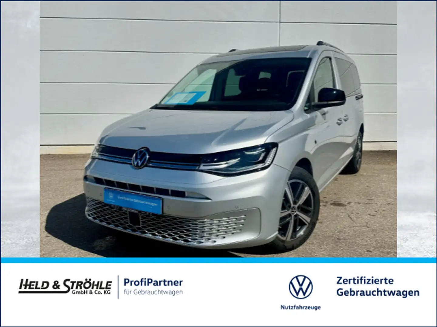 Volkswagen Caddy Life 1.5 TSI DSG 7S LED PANO 17" ACC Argent - 1