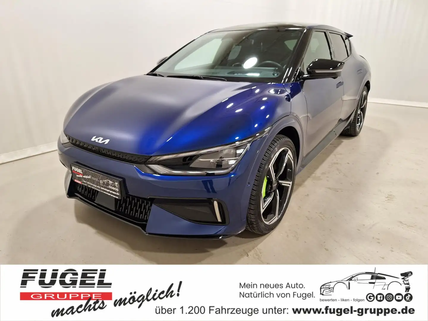 Kia EV6 77,4 GT 4WD LED|WP|Pano|21Z|4xSHZ|HuD|360° Blau - 1