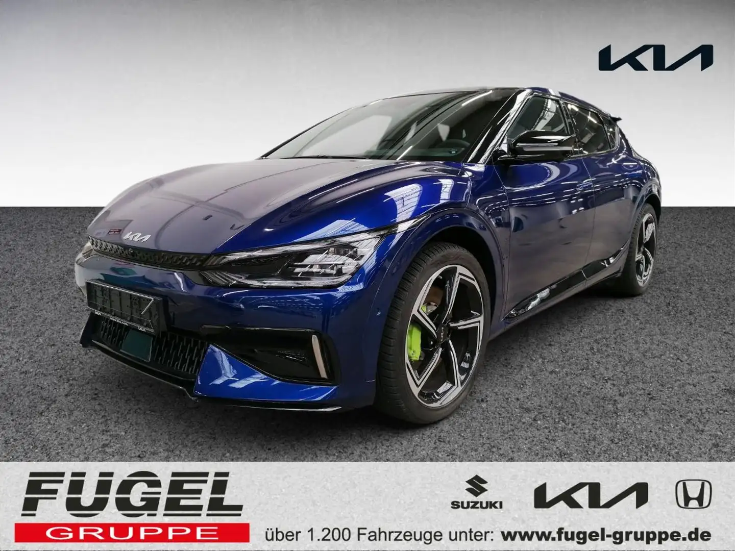Kia EV6 77,4 GT 4WD LED|WP|Pano|21Z|4xSHZ|HuD|360° Blau - 1