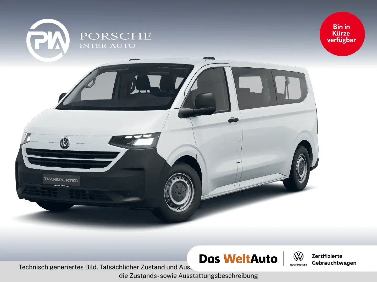 Volkswagen Transporter Kombi LR TDI Weiß - 1