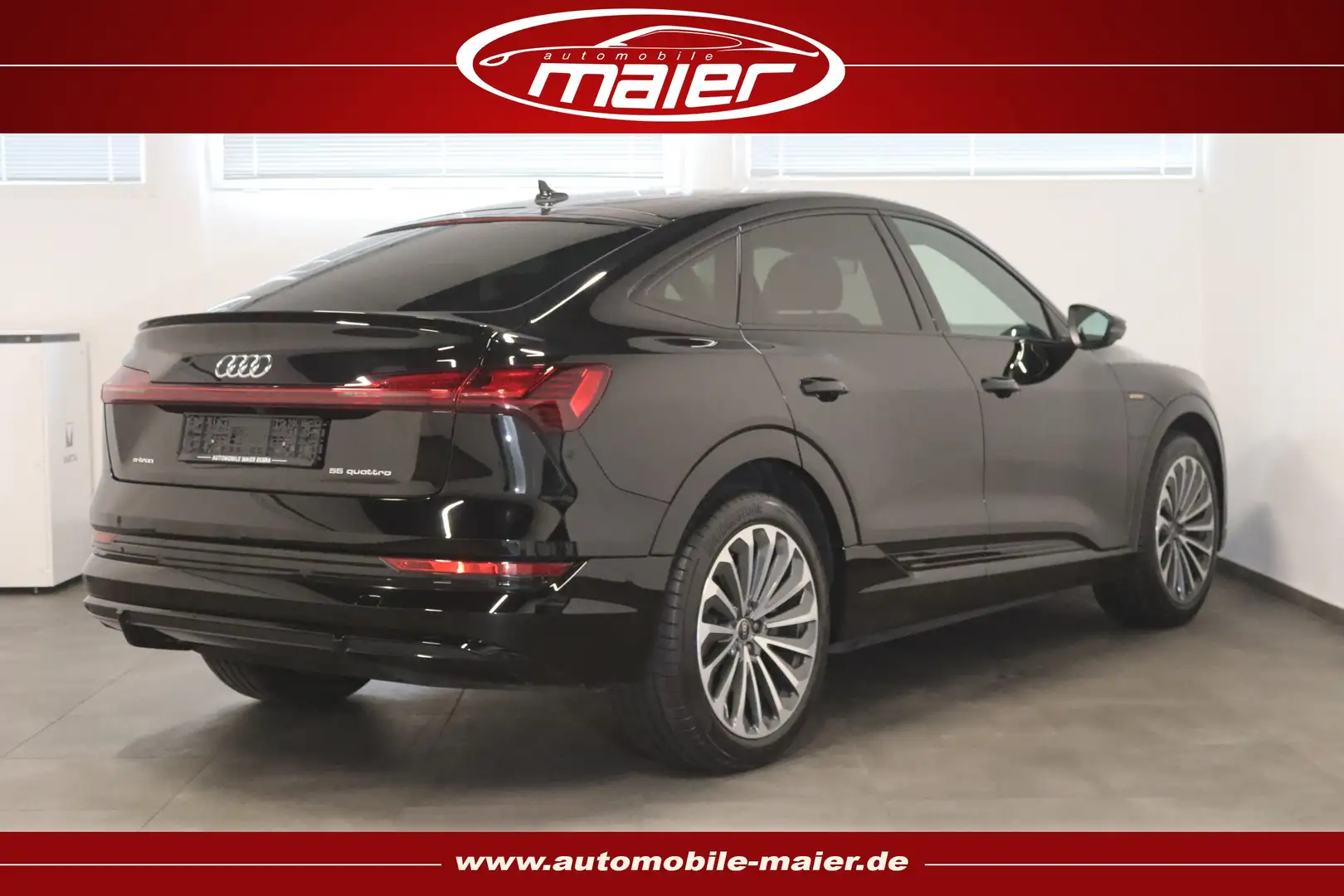 Audi e-tron 55 quattro S line Sportback-NAV-MATRIX- Noir - 2