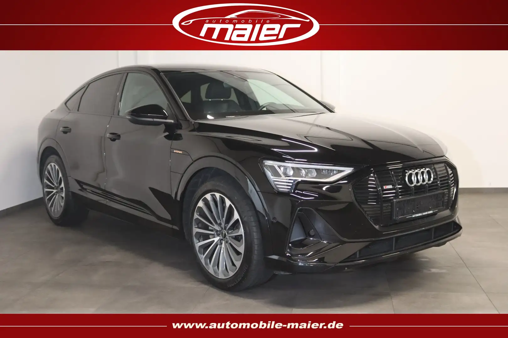 Audi e-tron 55 quattro S line Sportback-NAV-MATRIX- Noir - 1