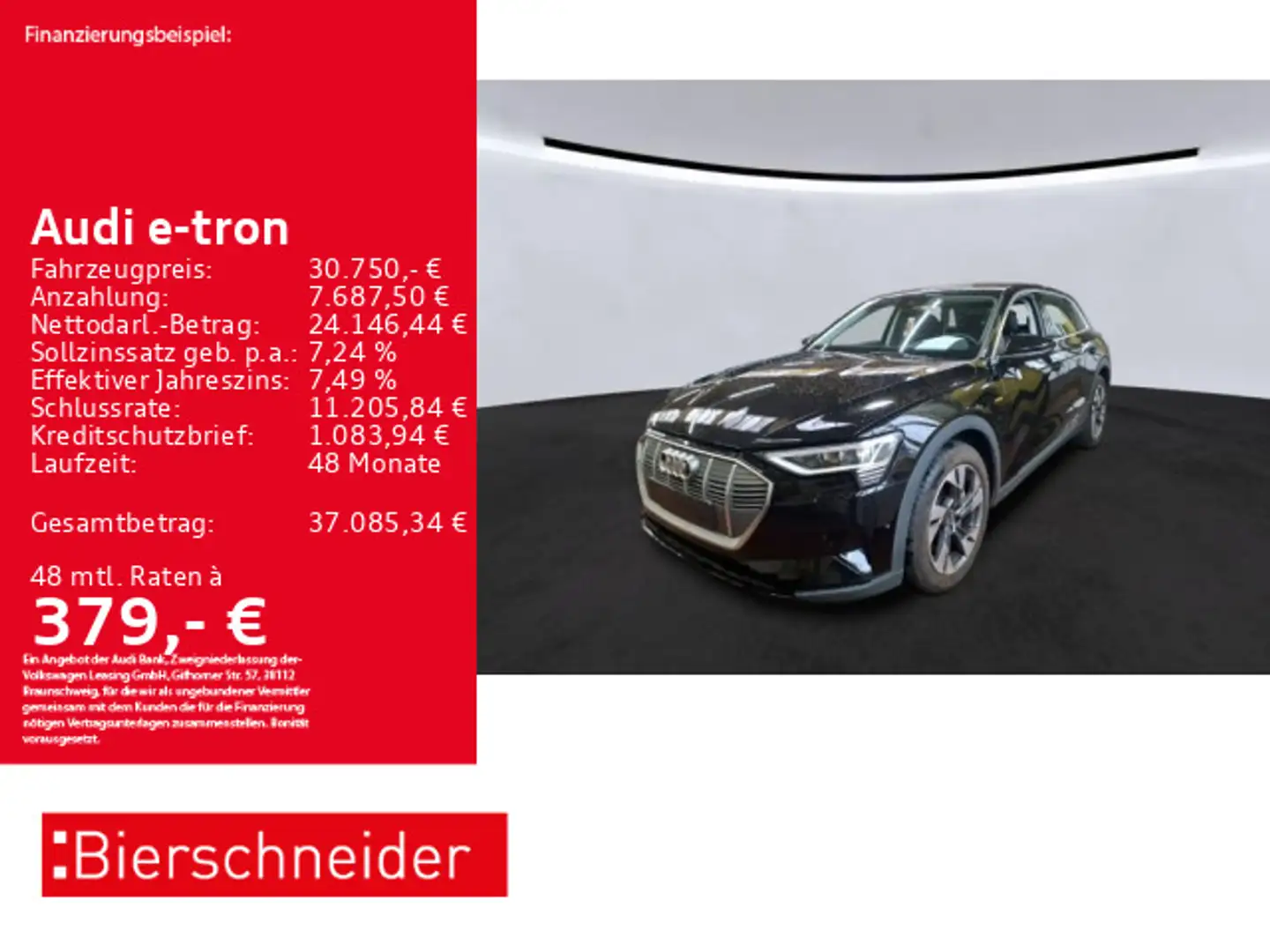 Audi e-tron 55 20 LED NAVI CAM SHZ Negro - 1