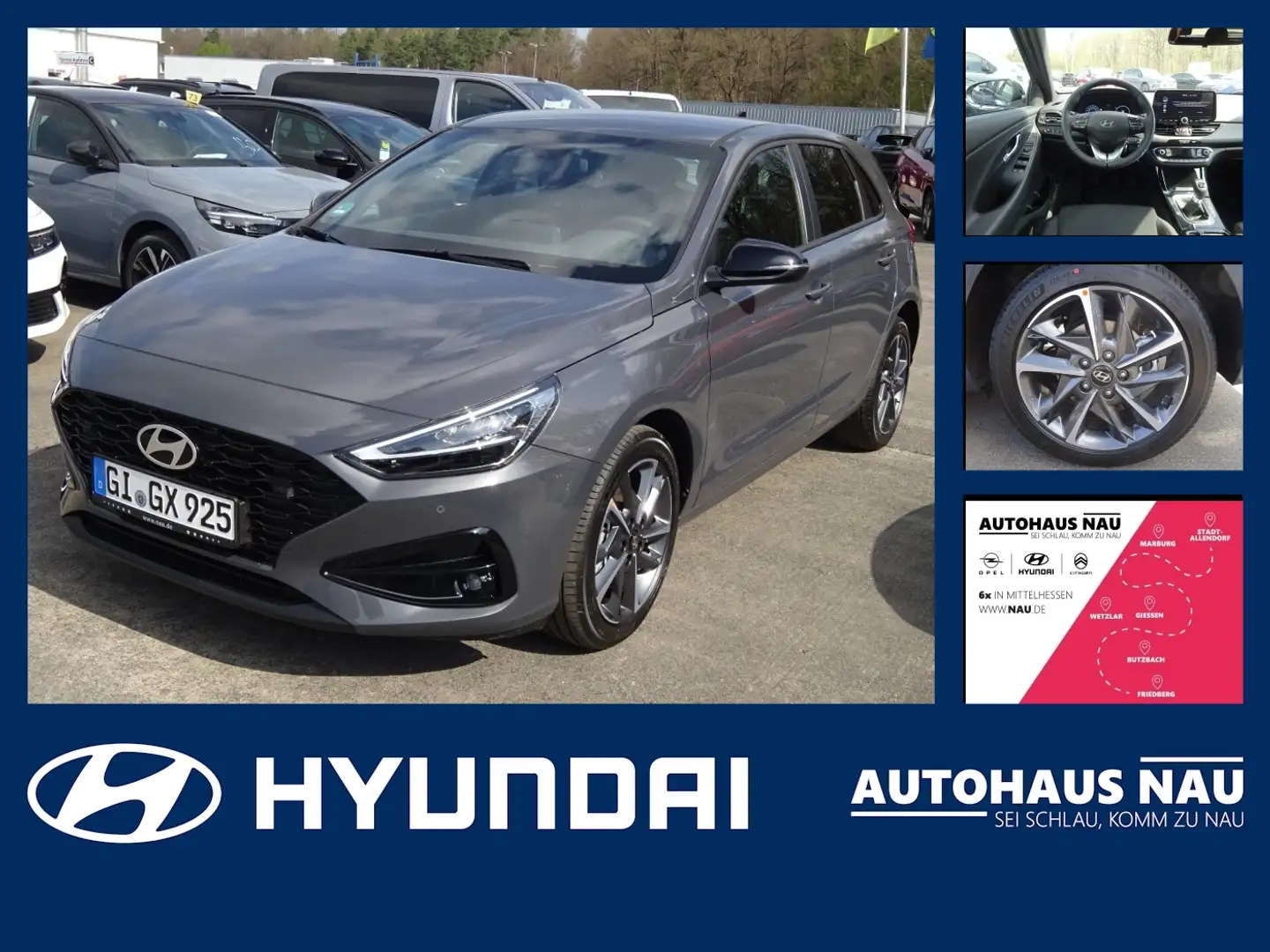 Hyundai i30 1.5 T-GDI Advantage inkl. Big Deal! Gri - 1
