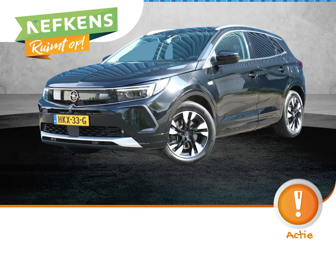 Opel Grandland 1.6 Turbo Hybrid Ultimate | Navigatie | 360' Camer Zwart - 1