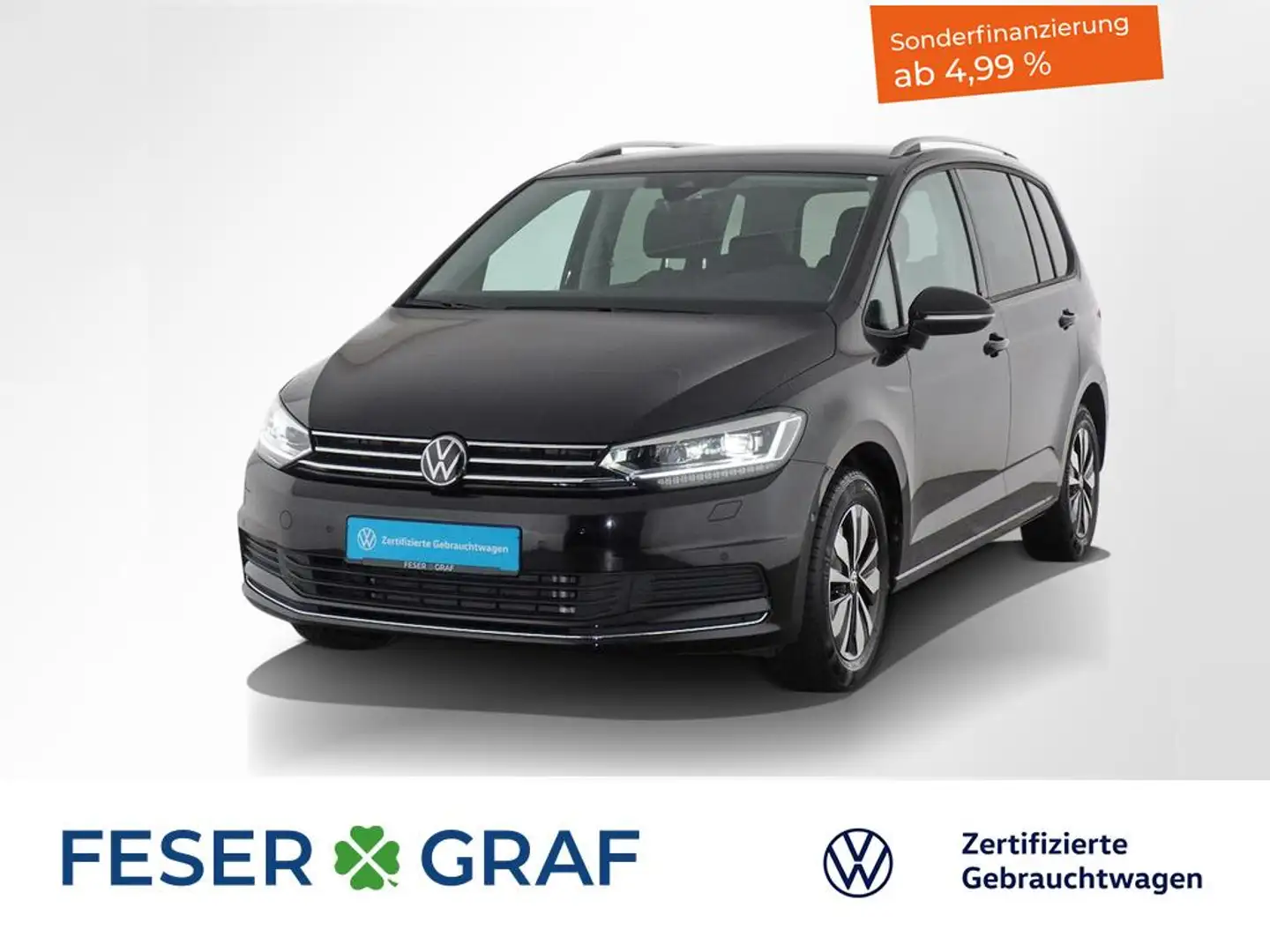 Volkswagen Touran 1.5TSI MOVE DSG IQ.LIGHT Navigationssystem Schwarz - 1