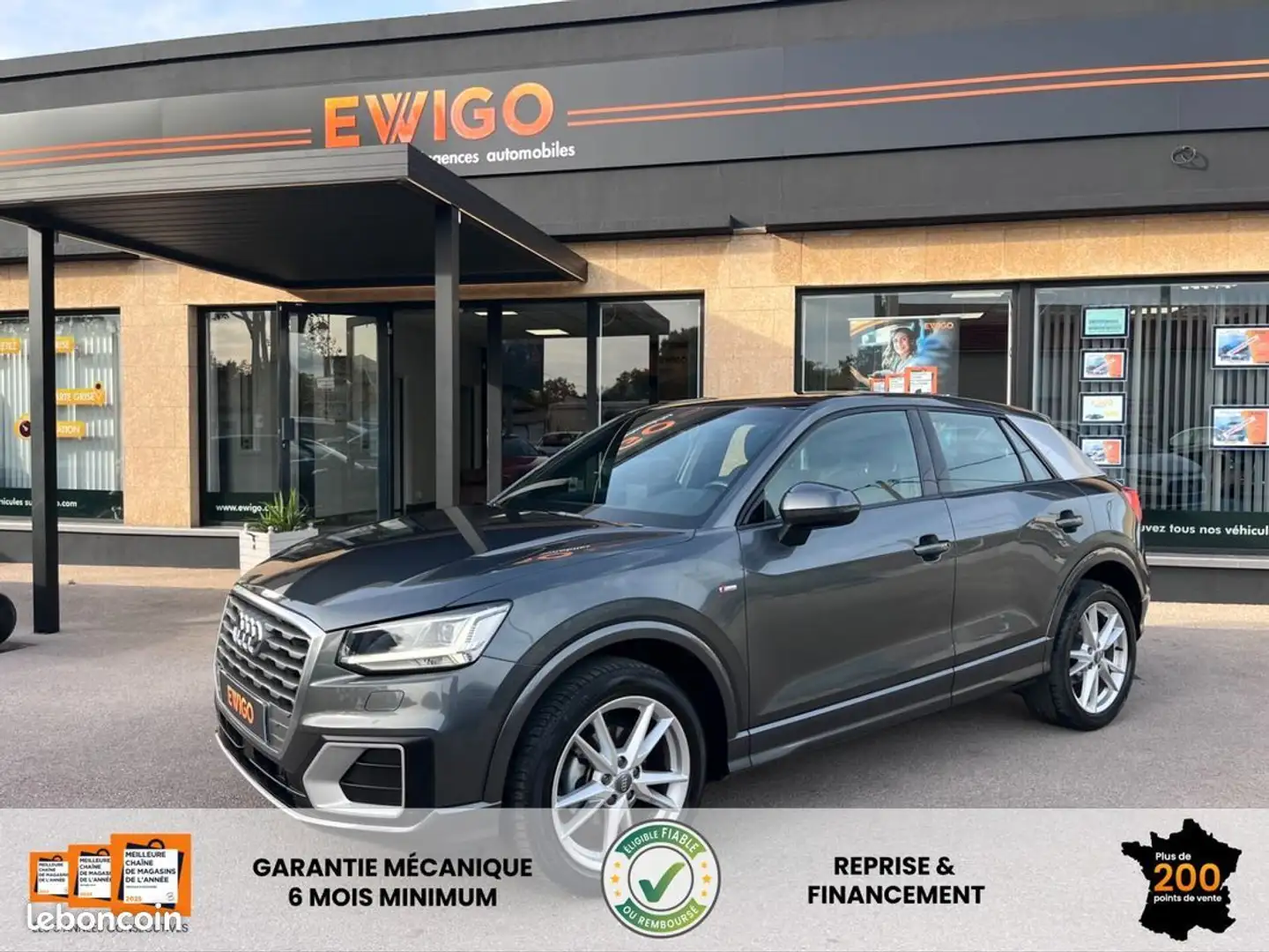 Audi Q2 35 tfsi 150ch s line tronic 7 carplay Gris - 1