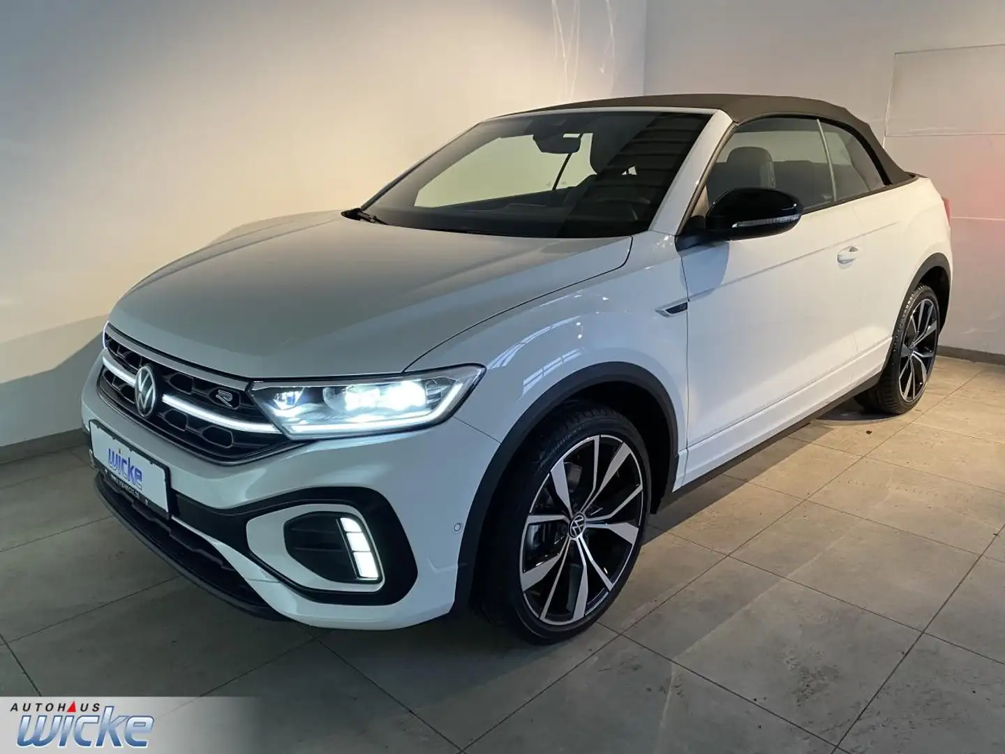 Volkswagen T-Roc Cabriolet 1.5 TSI DSG R-Line NAVI KLIMA KEYL Weiß - 2