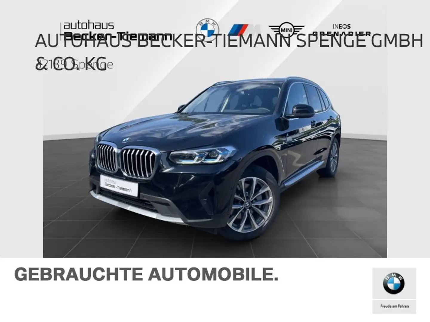 BMW X3 xDrive30d *AHK*DA*KEYLESS*LC.PROF.*LASER*19ZOLL* Zwart - 1