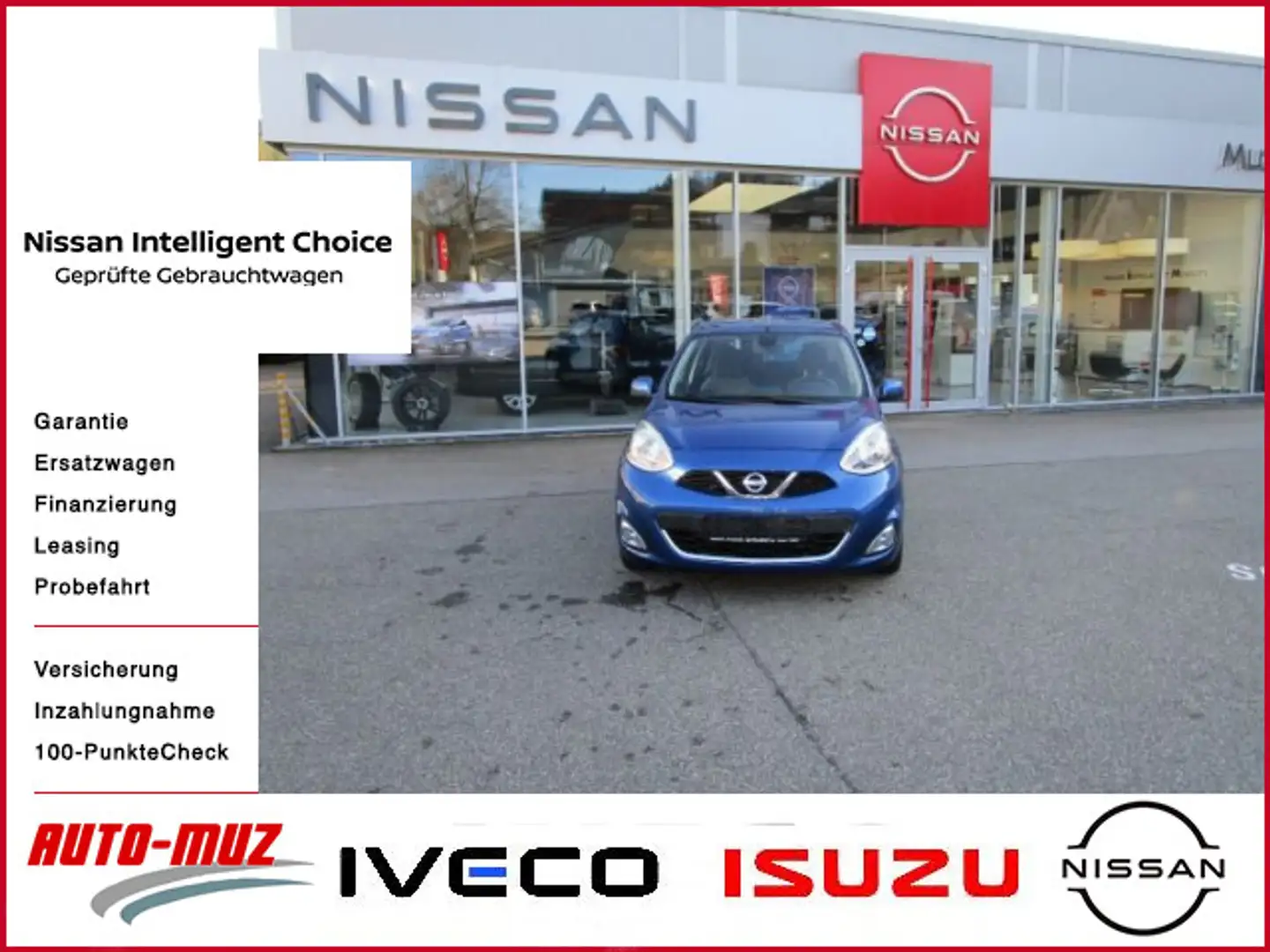 Nissan Micra 1.2  / Klima / NAVI / ALU / AUTOMATIK Niebieski - 1