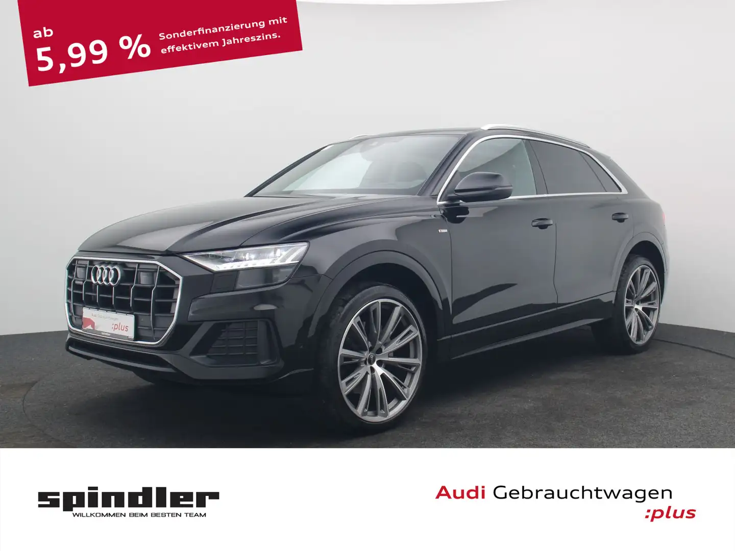 Audi Q8 S-Line 50TDI Quattro / HD-Matrix, Pano, RFK Schwarz - 1