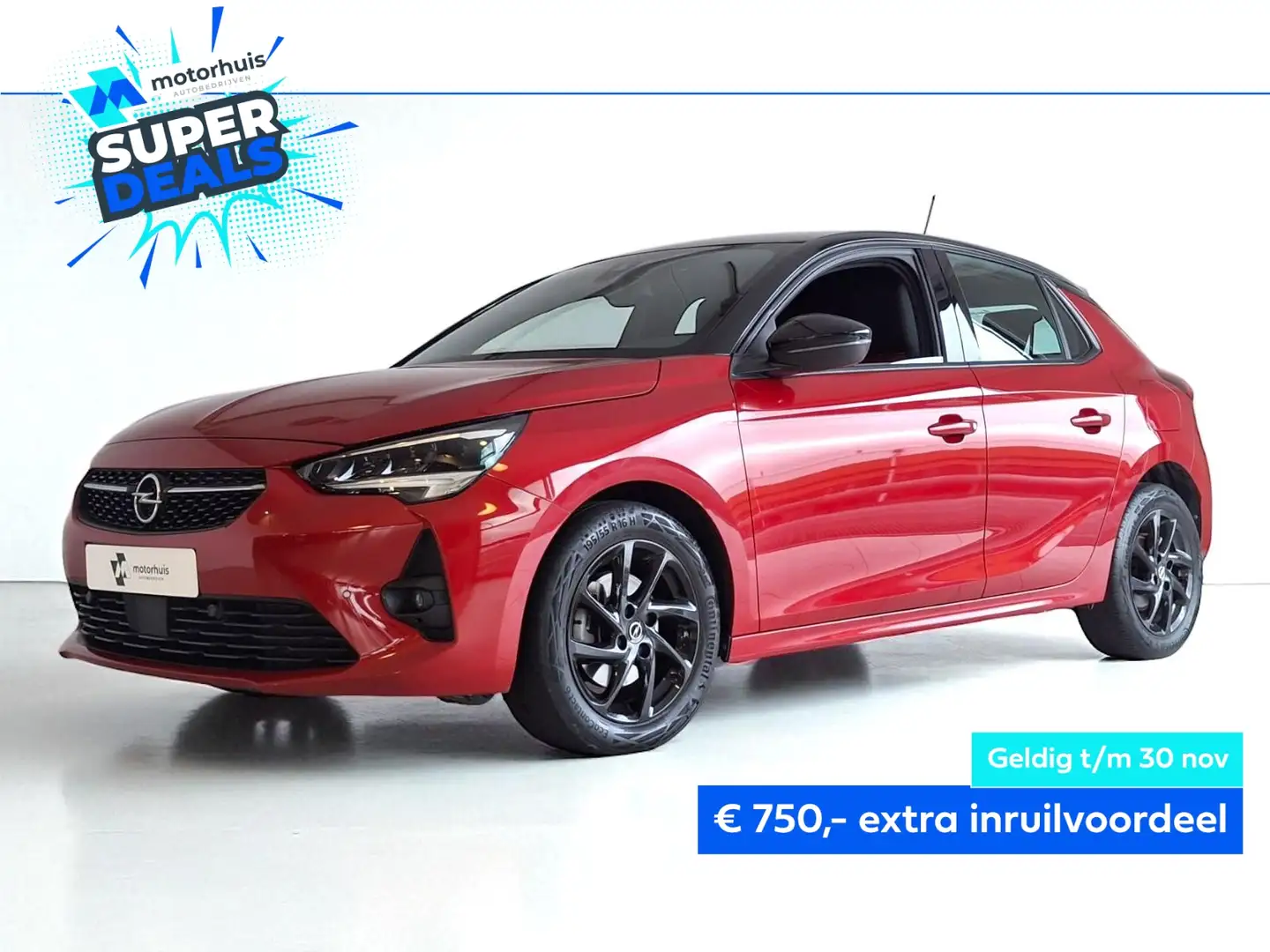 Opel Corsa 1.2 Turbo Start/Stop 100pk GS Line CAMERA LED APPL Rouge - 1