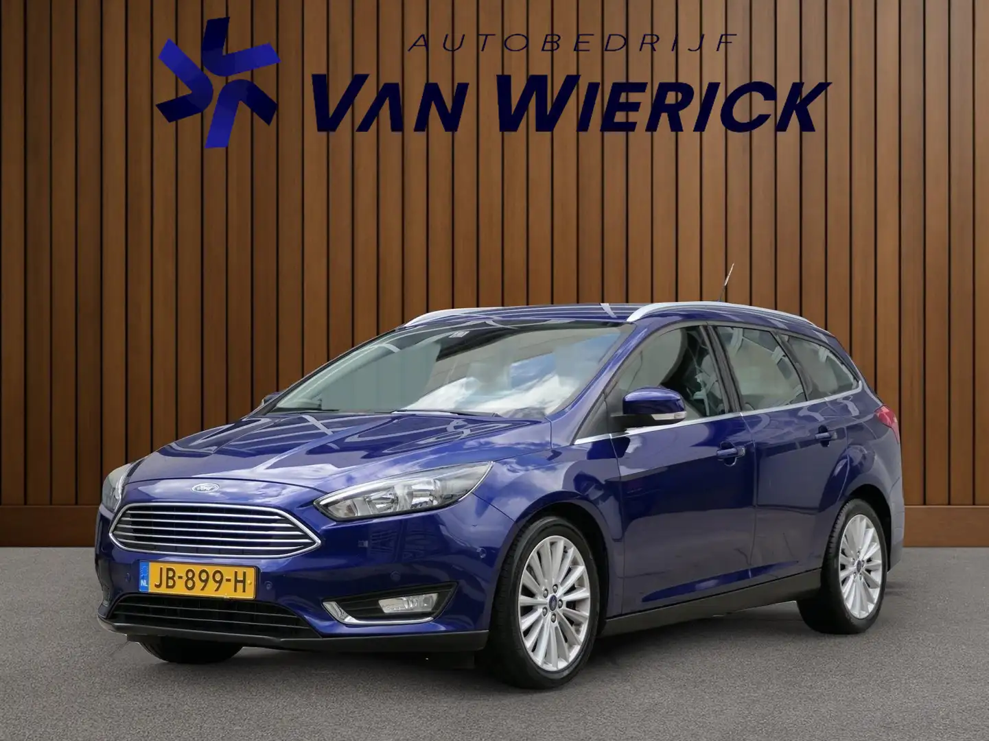 Ford Focus Wagon 1.0 Titanium 125PK! | Cruise | Clima | Navi Blauw - 1