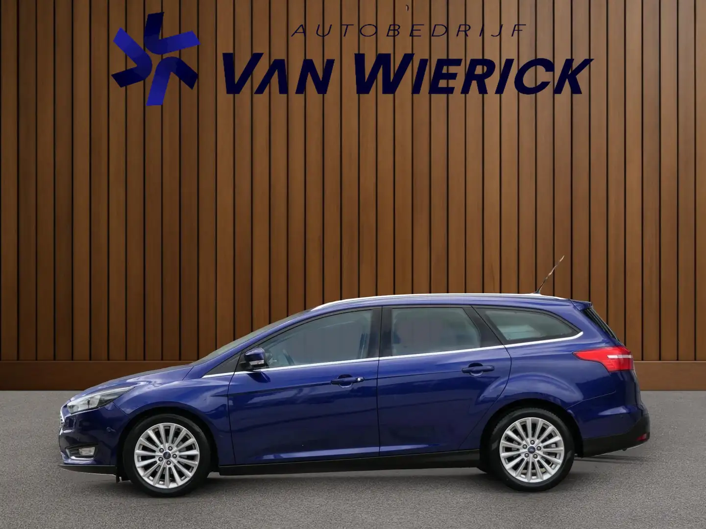 Ford Focus Wagon 1.0 Titanium 125PK! | Cruise | Clima | Navi Blauw - 2