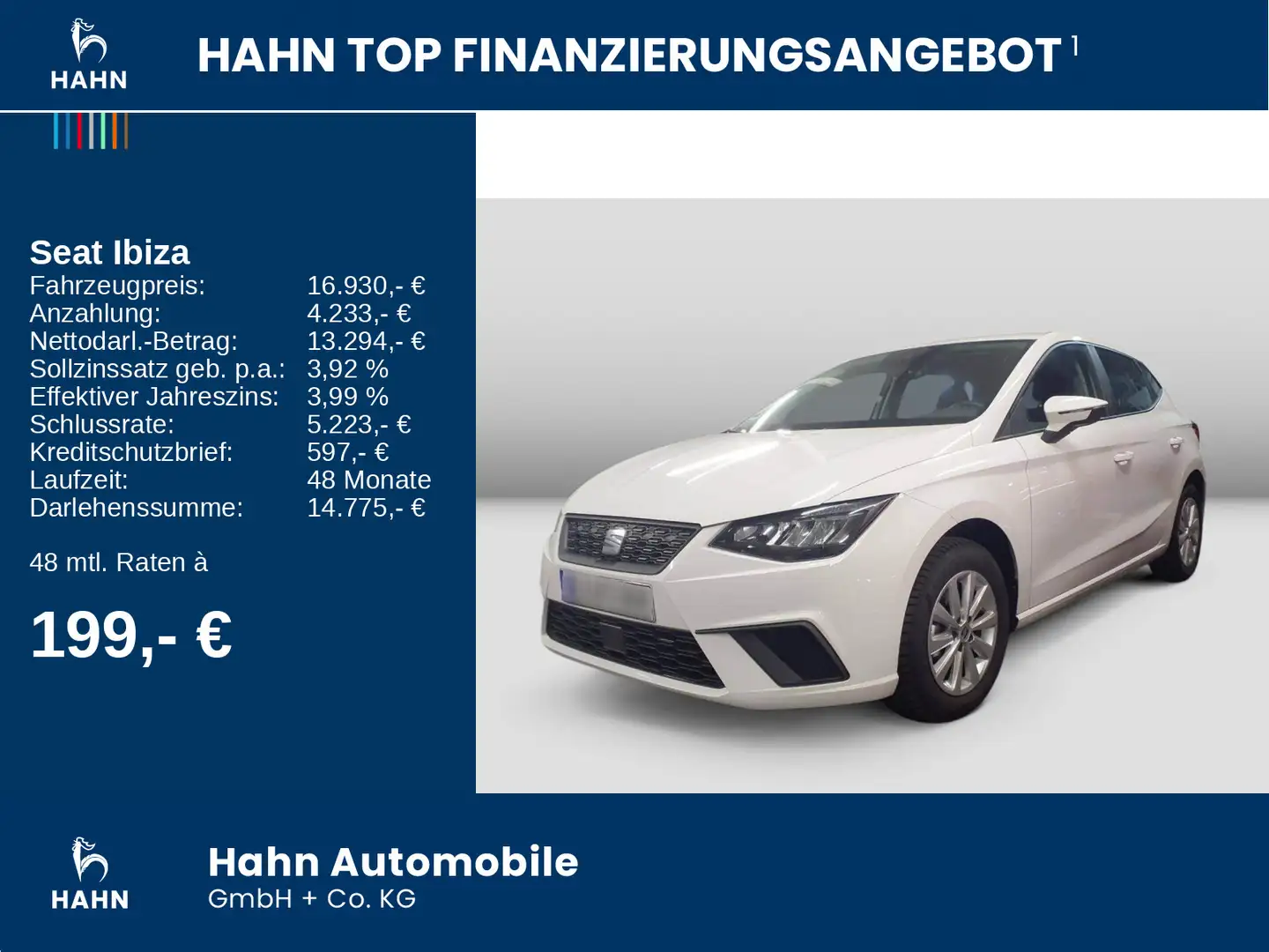 SEAT Ibiza 1.0 SI Style LED PDC Sitzh APP Bluetooth Weiß - 2