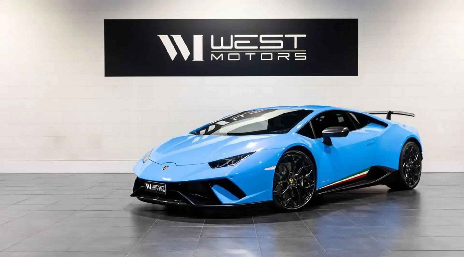 Lamborghini Huracán Performante V10 640 – IMMAT France Ad Personam LIFT Carbone int. Ext Alcantara Surpiqûres 2973E-Mois Azul - 1