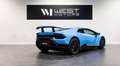 Lamborghini Huracán Performante V10 640 – IMMAT France Ad Personam LIFT Carbone int. Ext Alcantara Surpiqûres 2973E-Mois Azul - thumbnail 4