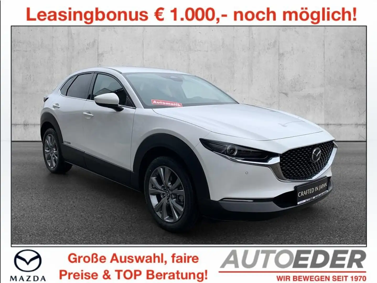 Mazda CX-30 e-Skyactive G140 Exclusive-Line Aut. Weiß - 1
