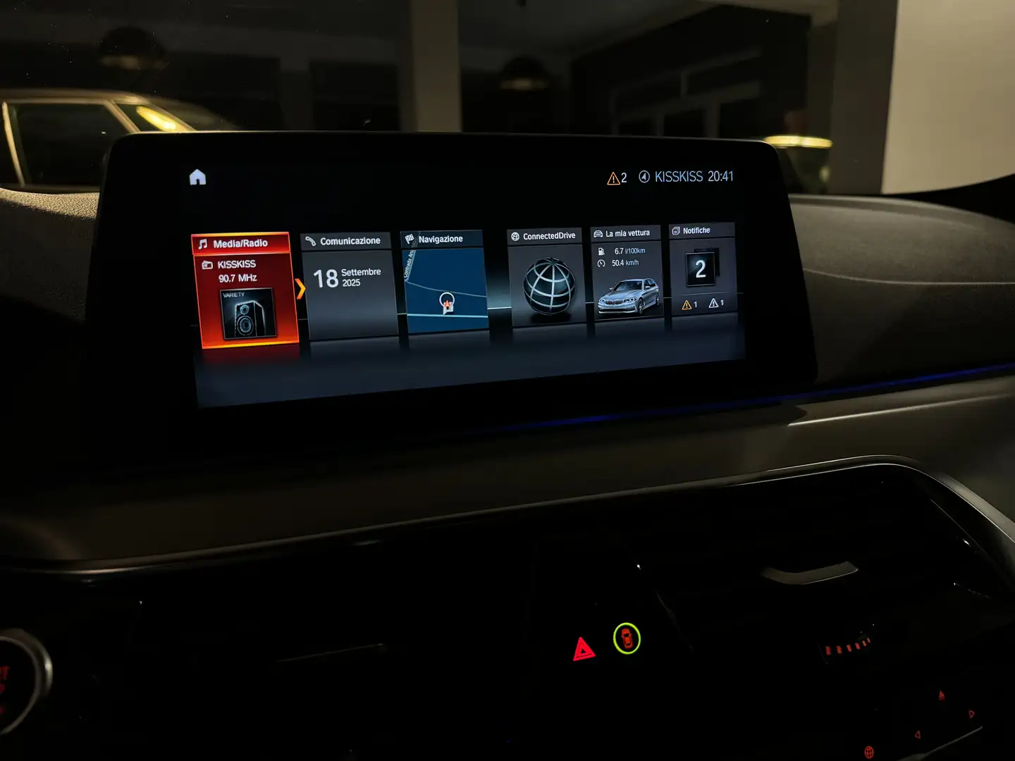 BMW 520 D TOURING M-SPORT 2020 Nero - 2