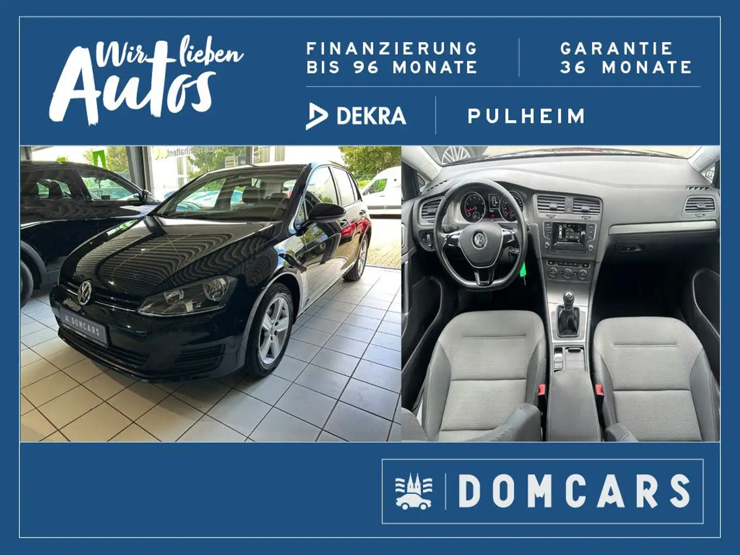 Volkswagen Golf VII Lim. Comfortline/AHK/ALU/PDC/KLIMA/ Noir - 1