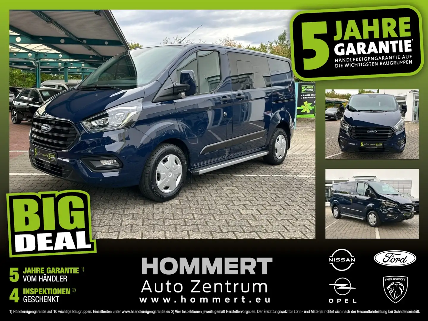 Ford Transit Custom Kombi 2.0 TDCI *Standh*Xenon*AHK* Bleu - 1
