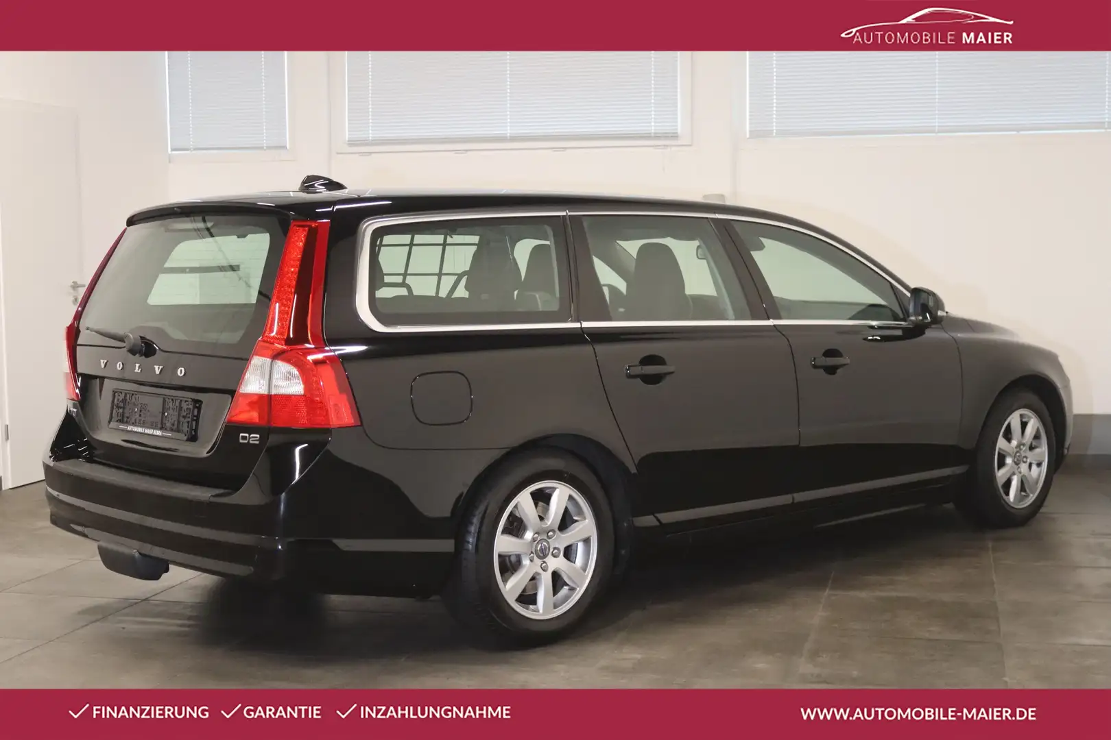 Volvo V70 1.6 Kinetic Kombi-Temp-Bluetooth-AHK-SHZ-PDC Noir - 2
