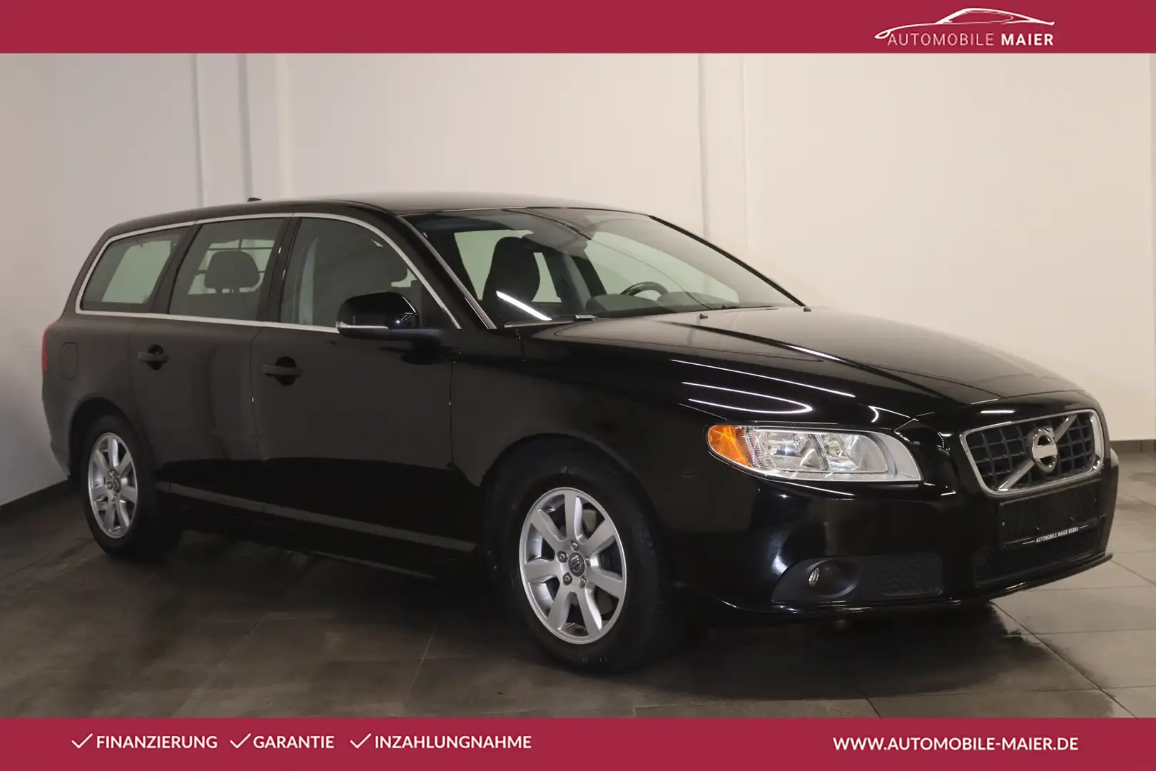 Volvo V70 1.6 Kinetic Kombi-Temp-Bluetooth-AHK-SHZ-PDC Noir - 1