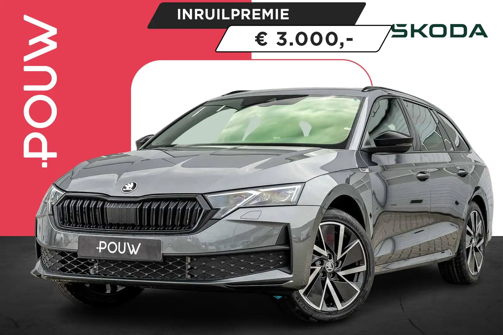 Skoda Octavia Combi 1.5 TSI 150pk MHEV Sportline Business | Wint Grijs - 1