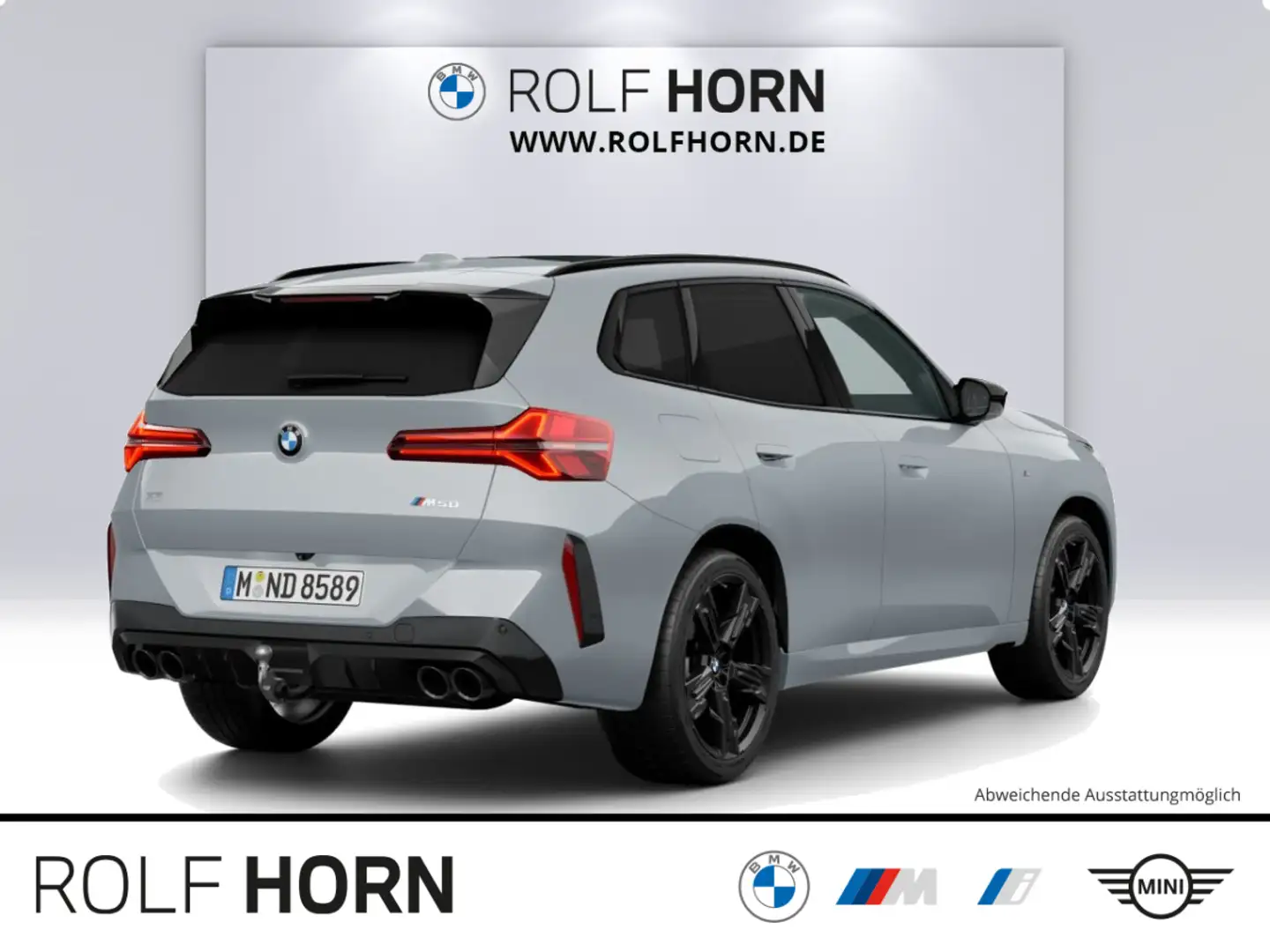 BMW X3 M50 M Sport Pro HUD AHK Pano 360 KAM Standhzg Gris - 2