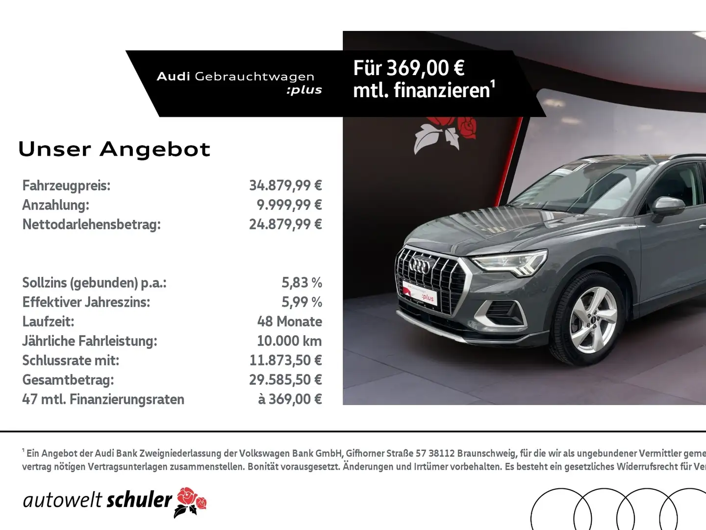 Audi Q3 40 2.0 TDI quattro S-tronic advanced ACC Navi RFK Szary - 1