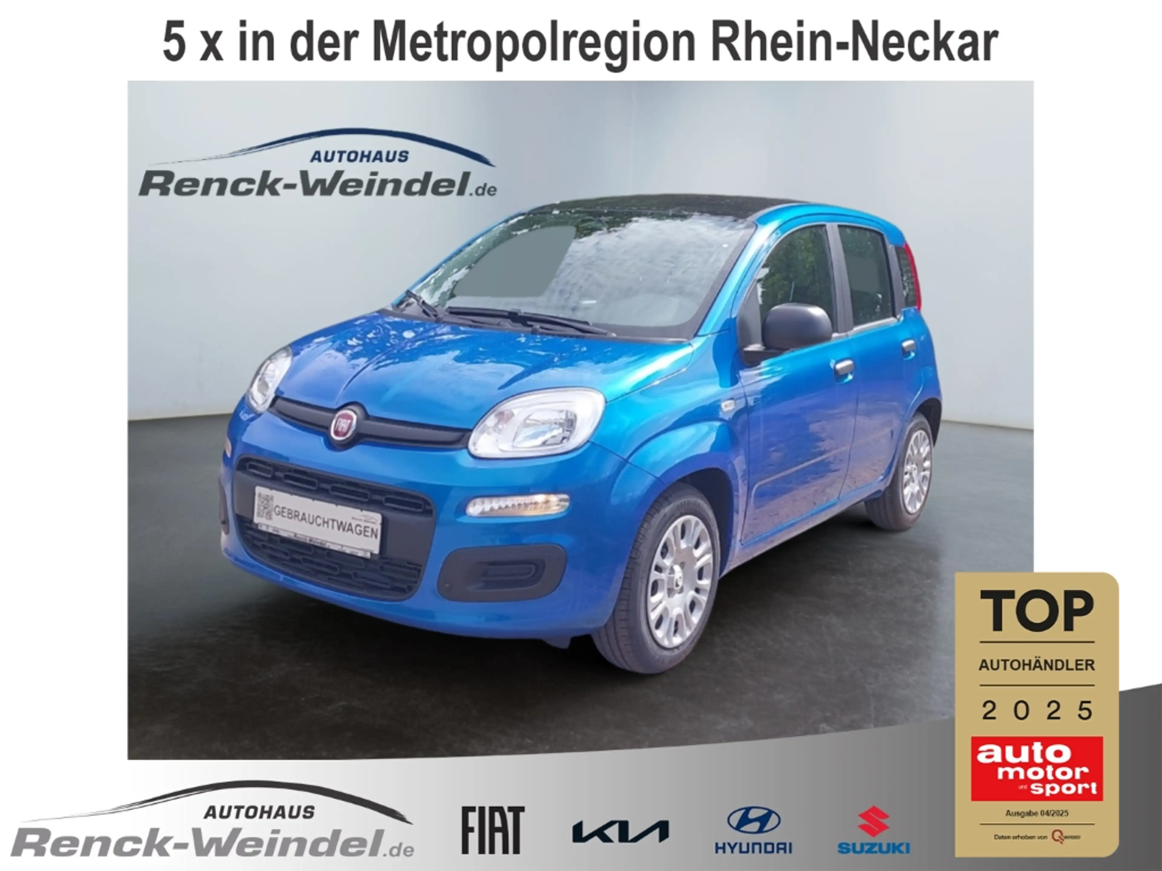 Fiat New Panda 1.0 ICON Digitales Cockpit DAB Spurhalteass. Verke